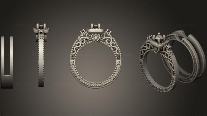 Ювелирные перстни и кольца (Кольцо 112, JVLRP_0594) 3D модель для ЧПУ станка